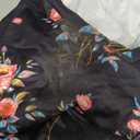 CARCOS Floral Plus Size Tops Womens Short Sleeve Summer T-Shirts V Neck Basic Black Shirts Casual Blouses 2XL 18W 20W