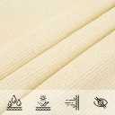 REXloyal Sun Shade Sail 13' x 20' Cream Rectangle Canopy Sail Shade Cover 95% UV Block Permeable Sunshade Outdoor for Patio Yard