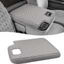 KBH Center Console Armrest Cover for Ford F250 F350 F450 Super Duty 1999-2001 Jump Seat, Arm Rest Cushion Pad Protector, Anti-Scratch, Gray