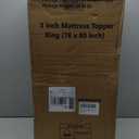 3 Inch King Size Memory Foam Mattress Topper, Cooling Gel Bed Topper with Removable Cover, Soft & Pain Relief & Breathable, CertiPUR-US & Oeko-Tex Certified