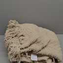 Bedsure Throw Blankets for Couch - Textured Chunky Knit Woven Chenille Blanket - Super Soft, Warm Decorative Boho Throw with Tassels for Bed, Sofa and Living Room Decor, Khaki, 50x60 Inches