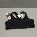 Yvette Women High Impact Sports Bras Criss Cross Back Sexy Running Bra for Plus Size (Small, Black + Double Thin Strap + High Impact)