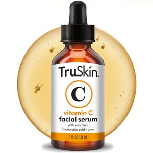 TruSkin Vitamin C Serum for Face - Anti Aging Face Serum with Hyaluronic Acid & Vitamin E - Brightening Formula for Improving Appearance of Dark Spots, Fine Lines & Wrinkles - All Skin Types, 1 fl oz