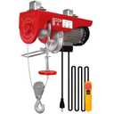 Electric Hoist 440 lbs with 13ft Wired Remote Control, 110V Electric Winch with 39.4ft Single Cable Lifting Height, Lift Hoist for Garage Warehouse Factories, Construction Site
