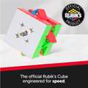Rubiks Cube, 3x3 Magnetic Speed Cube for Super Fast Solves, Twisting Fidget Toy, Challenging Brain Teaser & Sensory Puzzle for Adults, Teens, & Kids, for Ages 8 & Up