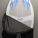 BPS New Zealand Flame - High Performance Wooden Skimboard with Custom Traction Pads  with Optional Padded Carry Bag Made from Recycled Plastics  for Kids or Adults, Choose from 4 Colors