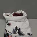 Zeagoo Women's Casual Long Sleeve Shirts Crew Neck Round Hem Loose T-Shirts Tunic Tops with Thumb Holes. Size Large, Burgundy/White