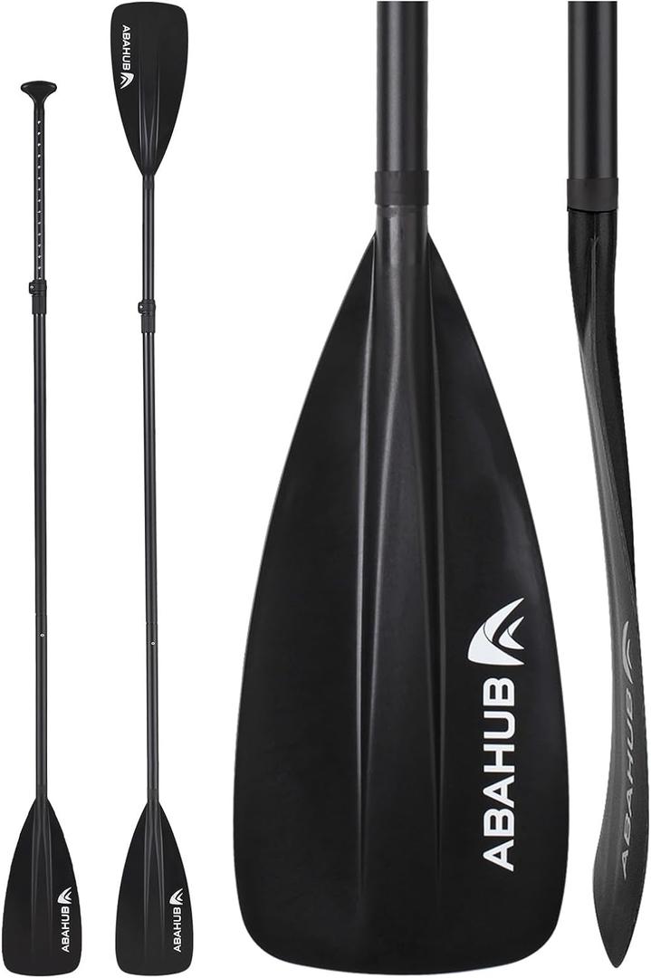 Abahub 3/4-Piece Adjustable SUP Paddle, Lightweight Aluminum Alloy Shaft
68-84",Plastic Nylon Blade,Durable Paddleboard Paddle,Black/Blue/Green/Orange/Red/Yellow