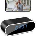 braosusner WiFi Hidden Camera Clock Wireless Spy Camera HD 1080P Security Nanny Cams with Night Vison and Motion Detection for Home/Office