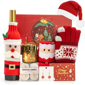 CabyGift Women's Christmas Gift Sets, 2025 Unique Christmas Gift Basket for Women, xmas Presents Holiday Gift Box for Mom, Wife, Teacher, Sister, Best Friend