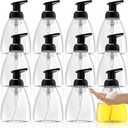 Bekith 12 Pack Foaming Hand Soap Dispenser, 10 Oz Liquid Soap Dispenser Empty Refillable Containers Plastic Pump Bottles for Kitchen, Bathroom, Commercial