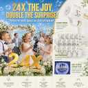 24 Pack White Bubble Guns for Wedding | Wedding Bubble Gun Machine Party Set, Automatic Bubble Guns Suitable for All Types of Parties and Events ( Without battery ), 24-piece Set