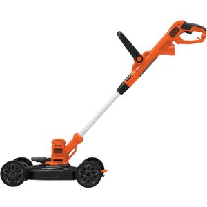 BLACK+DECKER Electric Lawn Mower, Weed Eater and Edger 3-in-1 Combo, Corded 12-Inch 6.5 Amp Electric Weed Wacker and Compact Push Mower (BESTA512CM)