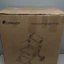 Wheelchairs for Adults, Transport Wheelchair Lightweight Foldable Chairs with Handbrakes, Portable Wheelchair Travel Wheel Chairs for Seniors Up to 300lbs (Silver-new)