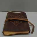 Vintage Leather Journal - Antique Handmade Deckle Edge Vintage Paper Leather Bound Journal - Book of Shadows Journal - Leather Sketchbook - Drawing Journal - Great Gift