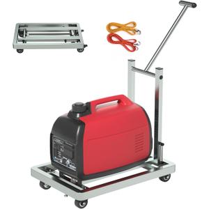 Generator Wheel Kit,GeneratorCart,500LB Heavy-Duty GeneratorCart With Wheels, Made of 100% Sstainless Steel,(19.6X13.7inches) (Stainless steel original color)