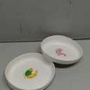 No-Spill Cat Bowls with Non-Slip Silicone Base  Wide & Shallow Dishes for Whisker Fatigue  Food & Water Bowls for Cats & Small Dogs (2-Pack)