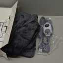 Westinghouse Electric Blanket Heated Throw, Super Cozy Soft Flannel 50"" x 60"" Heated Throw with 6 Fast Heating Levels & 2-10 Auto-Off, Machine Washable, ETL&FCC Certification, Home Office Use, Grey (Charcoal)