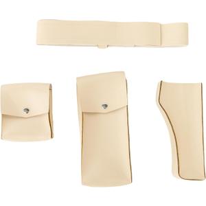 SWEET MAX Hero Belt with Pockets Holster Queen Warrior Cosplay Accessories Halloween Props Party Favors Men Women White