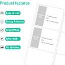L LIKED 3-1/3" x 4" Printable White Sticker Labels, 300 Labels for Laser/Inkjet Printing - Matte (300 Labels, 50 Sheets), 3-1/3" x 4" - 6 UP