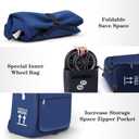 Stroller Bag for Airplane, Stroller Travel Bag Compatible with UPPAbaby Vista V1 V2 V3, Cruz V1 V2 V3, Rolling Wheel Bag with Storage Pocket, Multiple Handles,Luggage Tag for Flight Travel,Navy