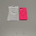 CANSHN Magnetic Compatible with iPhone 12 Pro Max Case, Upgraded [Full Camera Protection] [Compatible with Magsafe] [Translucent Matte] Shockproof Protective Phone Cover 6.7 Inch - Hot Pink