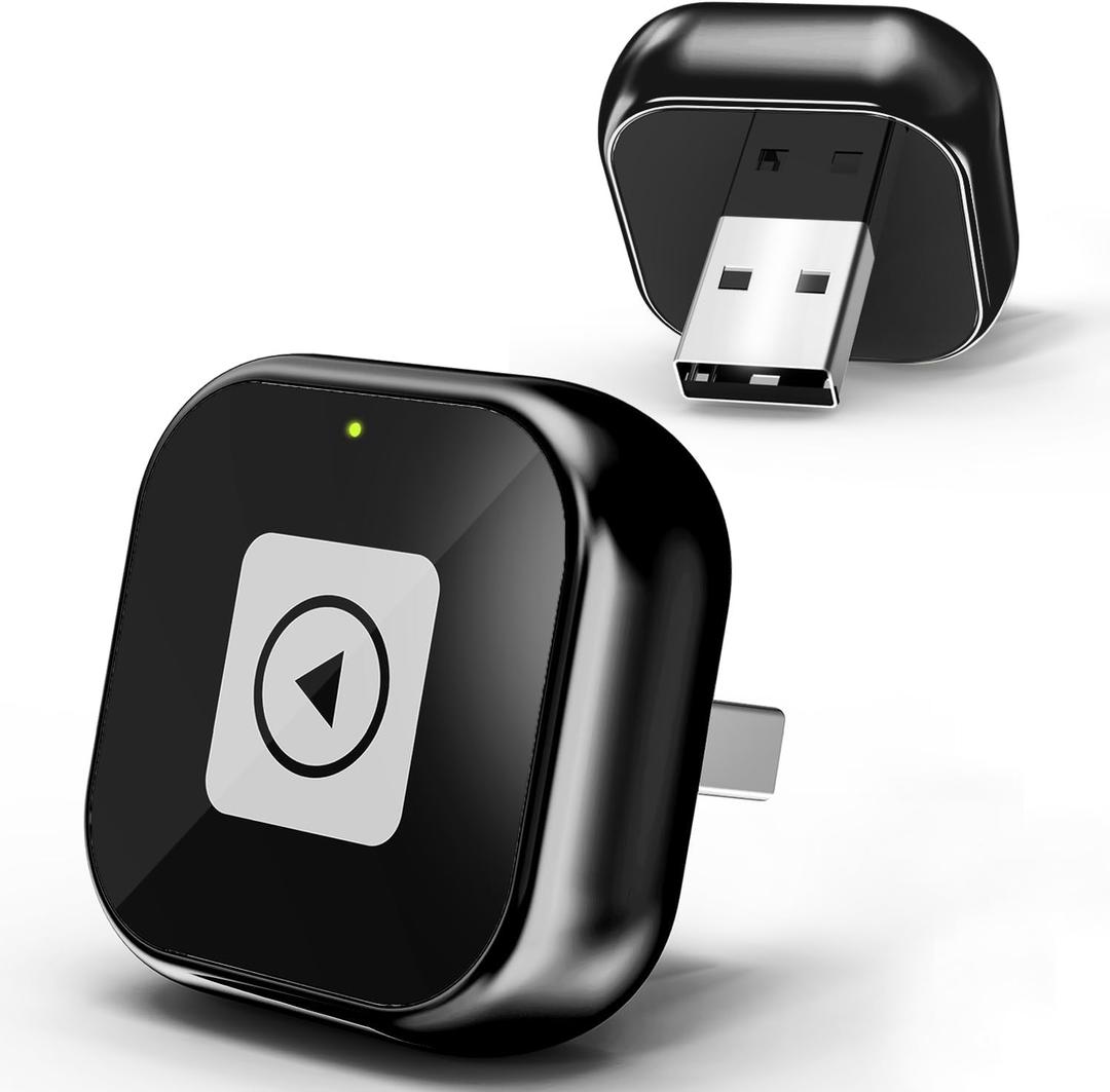 Wireless CarPlay Adapter for iPhone - Mini USB Design, Plug & Play, Auto Connect,Convert Wired to Wireless CarPlay in Seconds, iOS 10+ Compatible (2025 Upgrade) for Cars 2016+ (Black)