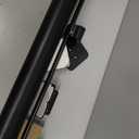 PRObebi Retractable Baby & Pet Gate - 34" Tall, Extends to 72" Wide, Mesh Gate for Doorways, Stairs, Hallways, Indoor/Outdoor (Black)