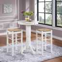Florence 42" Height Pub Table - White