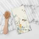 Spring Floral Blue Bird Kitchen Towels Set of 2, Farmhouse Wildflower Spring Dish Tea Towels for Kitchen Decor, Rustic Flower Hand Towels for Bathroom Decor, 16x24 Inch