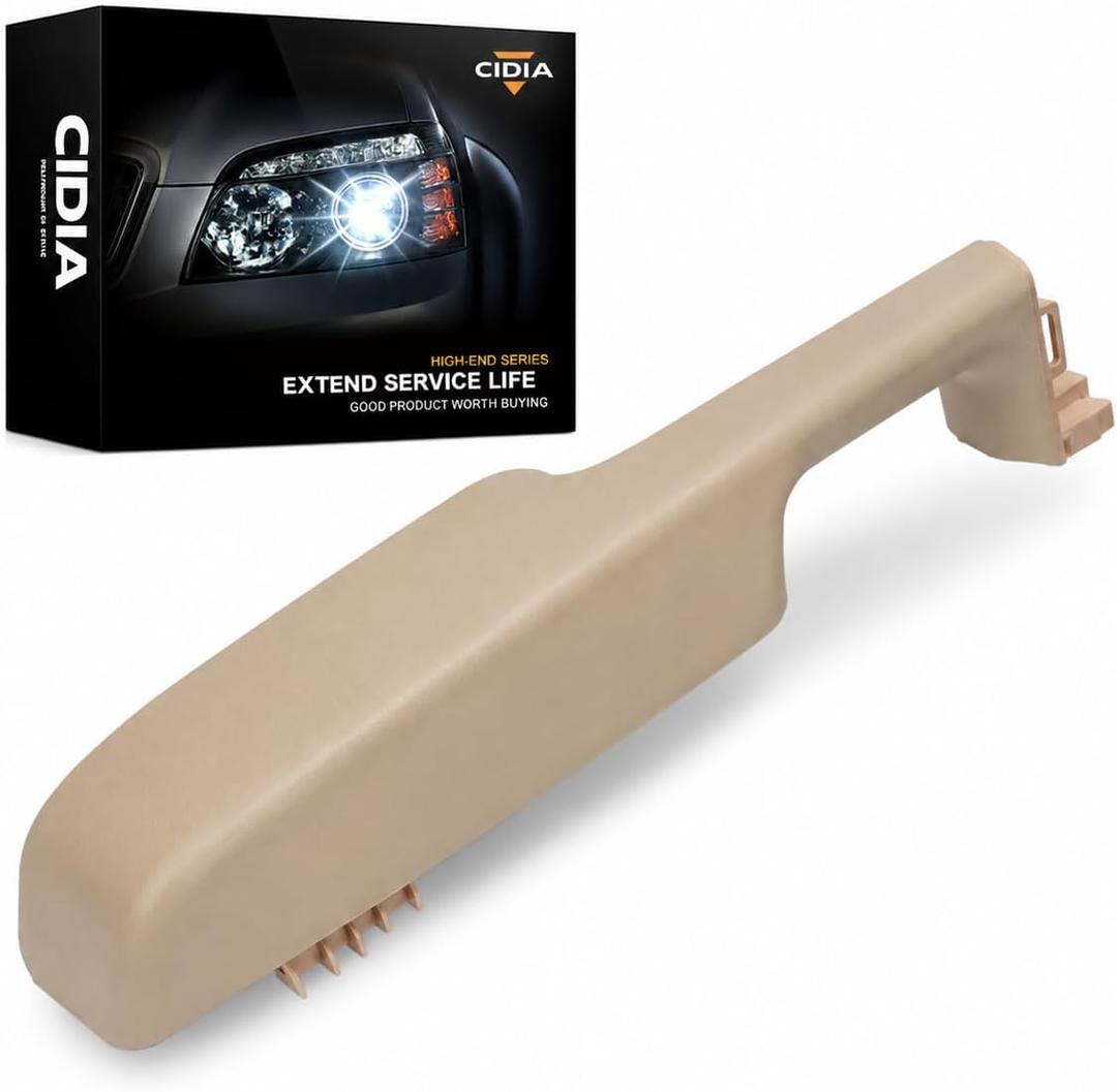 CIDIA Front Door Armrest Passenger Handle 12472876 Compatible with Chevy Silverado Suburban Tahoe Avalanche GMC Sierra Yukon Cadillac Escalade 1999-2006 Right Side （Beige）