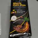 KAISASA Black Hair Dye Shampoo 3 in 1, Hair Color Shampoo for Women and Men, Hair Dye to Cover Gray Hair, Herbal Ingredient Shampoos for Grey Hair Coverage 500ml (Black)