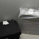 downluxe Chair Cushions for Dining Chairs, Memory Foam Linen Kitchen Chair Pads with Ties, Waterproof, Stain-Resistant and Washable Cover, 17" x 16" x 2.5", Black, 6 Pack