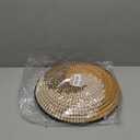 Xuhal Set of 8 Hanging Woven Wall Basket Handmade Decorative Rustic Boho Basket Decor Handcrafted Wicker Round Seagrass Wall Art for Home Kitchen Farmhouse Table Living Room(Vintage)