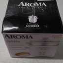 AROMA Rice Cooker, 2-Cup (Uncooked) / 4-Cup (Cooked), Steamer, Grain Cooker, Soup Maker, Oatmeal Cooker, Auto Keep Warm, 1 Qt, White, ARC-302-1NG