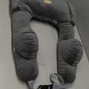 FLORICH Kids Travel Pillow, Car Sleeping Travel Pillow for Kids, Washable H-Shaped Pillow for Adults and Children to Support Head and Body for Road Trips Pillow for Car (Grey) (Normal)