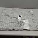 Deepsoon Heating Pad,Electric Heating Pads for Back,Neck,Abdomen,Moist Heating Pad for Shoulder,Knee,Arms,Legs,Dry/Moist Heat & Auto Shut Off,Christmas Gifts for Men and Women,White Gray,24x12 Inch