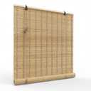 Lignity Bamboo Blinds for Interior Windows, Custom Roll Up Shades