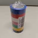 Electrical Tape Colors 7 Rolls 3/4-Inch by 30 Feet, Waterproof,Strong Adhesive, Durable, Easy-Wrap,Pink, Yellow, Red, Green, Blue, White, Black