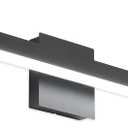 Joossnwell Modern Vanity Light Fixtures Matte Black Aluminum Bar Lighting for Bathroom Lights Over Mirror 31.5" inch LED Wall Lamp Sconce 20W 6000K (Black-Not Dimmable)