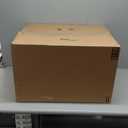 Mind Reader Slim Laundry Hamper with Lid, 60L Clothes Basket, Premium Wicker Design, Plastic, White