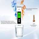 Digital PH Meter - High Accuracy Digital Water Quality Tester with 0-14 PH Measurement Range for Household Drinking, Pool and Aquarium with ATC