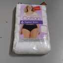 Hanes Womens High-waisted Panties, 6-pack, Moisture-wicking Cotton Briefs-underwear, White, 7 US