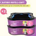 Premium Cat Litter Refill Bags |Jumbo 28FT 2-Pack | Lasts Up to 4 Months | 2 Cartridges for Superior Odor Control