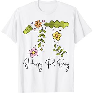 Pi Number Symbol Math Tee for Pi Day 3.14 For Women Girls T-Shirt (Small, White)