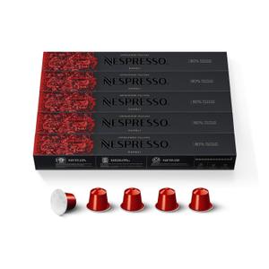 Nespresso Capsules Original Line, Ispirazione Napoli, Dark Roast Coffee Pods, 50-Count Espresso Coffee Pods, (EXP 06/30/26)