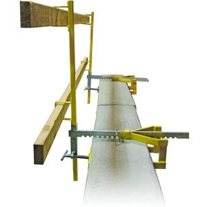 Guardian Fall Protection 15170 Parapet Clamp Guardrail System – Durable, Powder Coated Steel Clamp for Guardrails