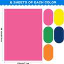 VinTS 50Pcs Poster Board,22x28 Colored Poster Paper,Assorted Colors Poster Board Bulk for Art Display Board,Classroom Use,School Craft Project,Presentation Drawing