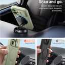 SURITCH for iPhone 17 Case with Camera Control Cover, Camera Slide Cover and Adjustable Kickstand, Compatible with MagSafe, Shockproof Bumper Protective Cases 6.3 Inch, Green