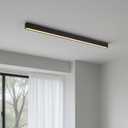 Black ceiling light LED, used for living room, bedroom, hallway, kitchen,, 31.4IN